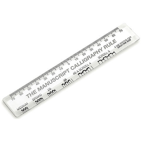 image of: Calligraphy Ruler 6in