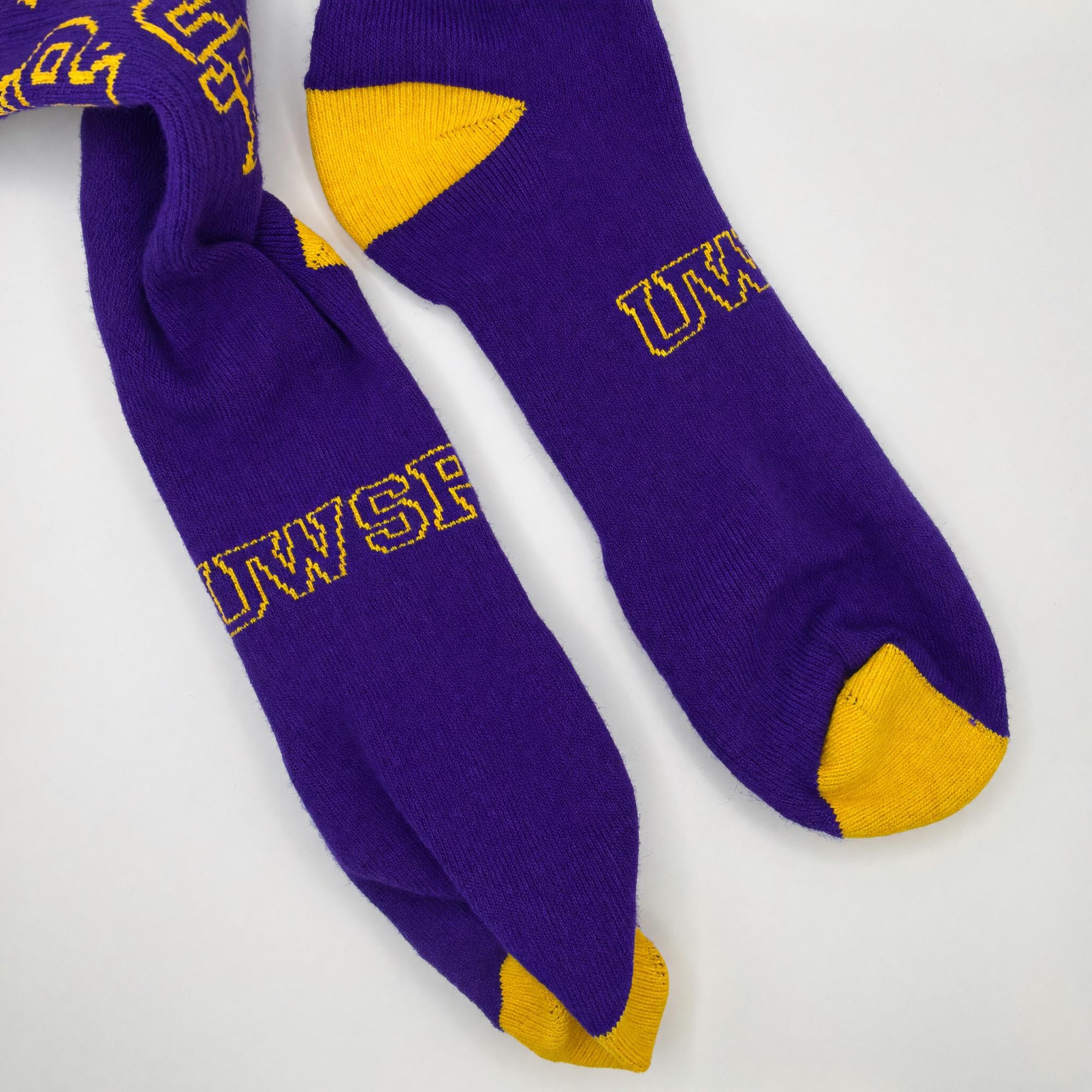 Product image 2 of 2 for University of Wisconsin Stevens Point Allover Print Crew Sock