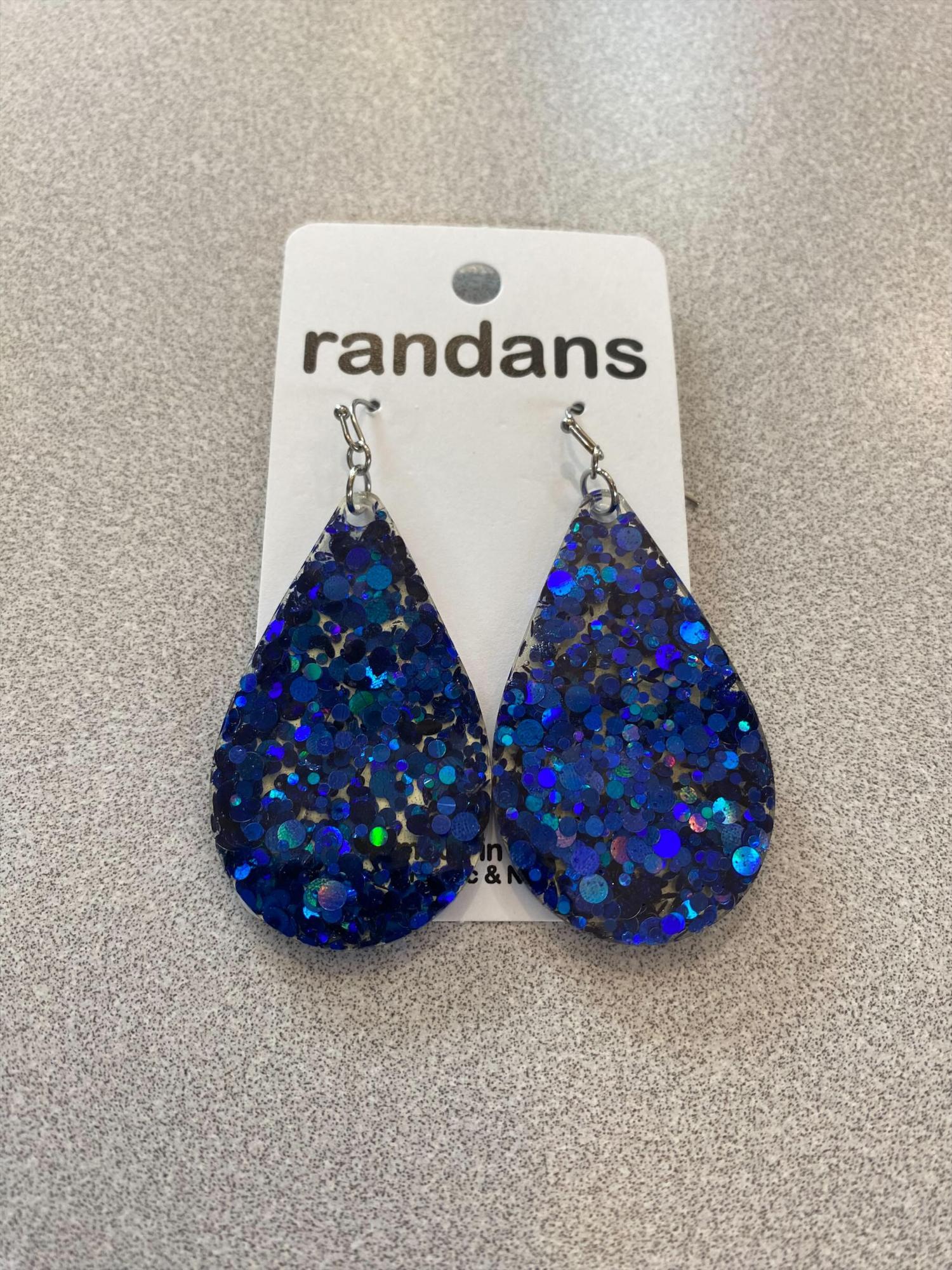 image of: RANDANS LARGE FRAMELESS DANGLE EARRINGS