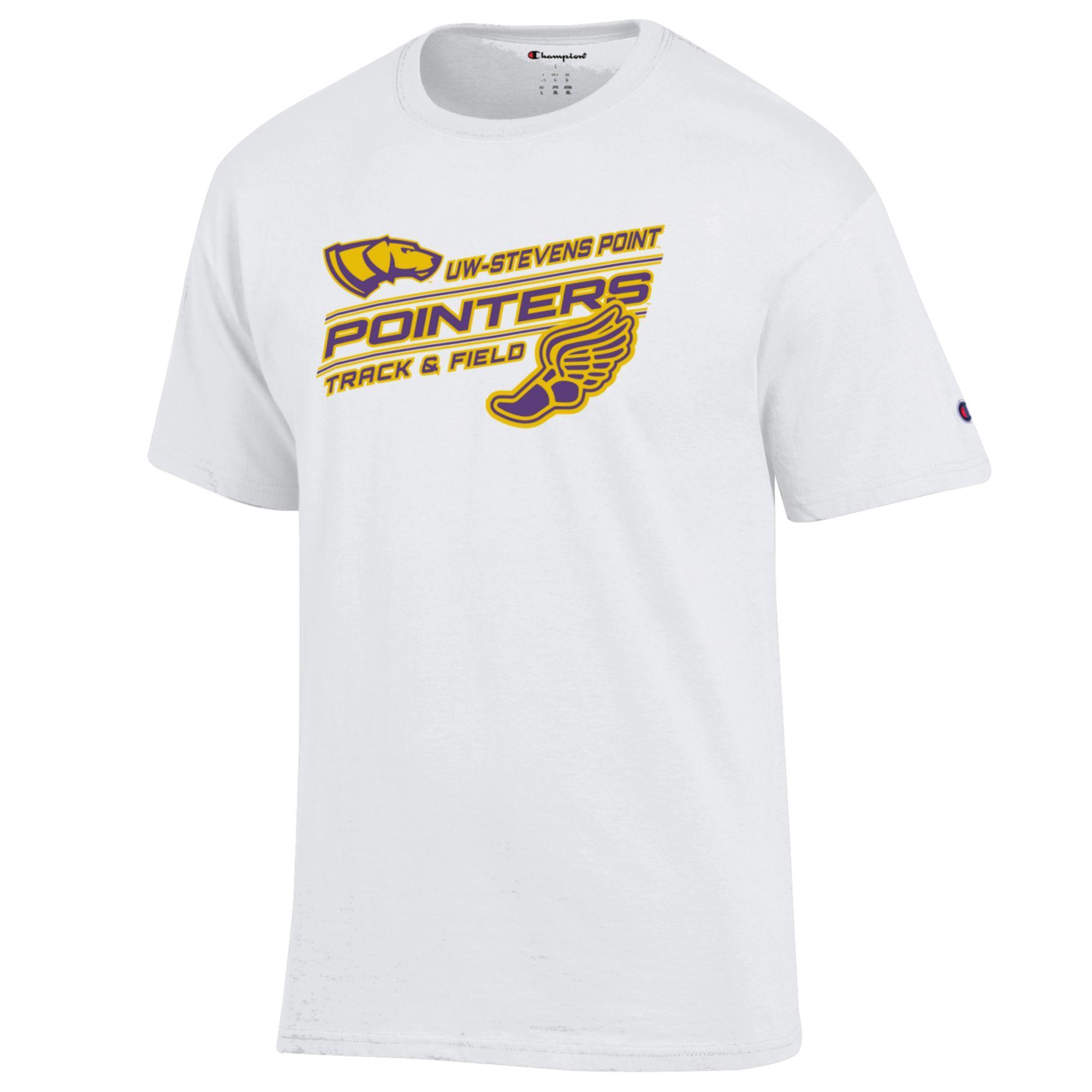 Product image 1 of 1 for UWSP Track & Field Basic Champion Tee, White