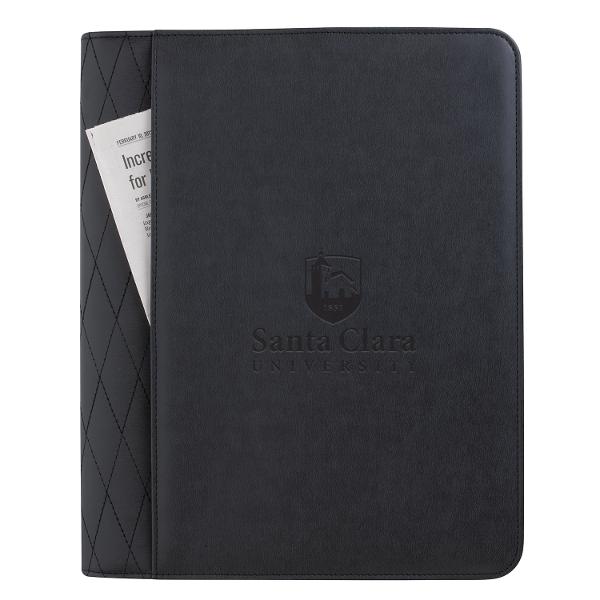 Santa Clara Stitch Zippered Padfolio; $44.98