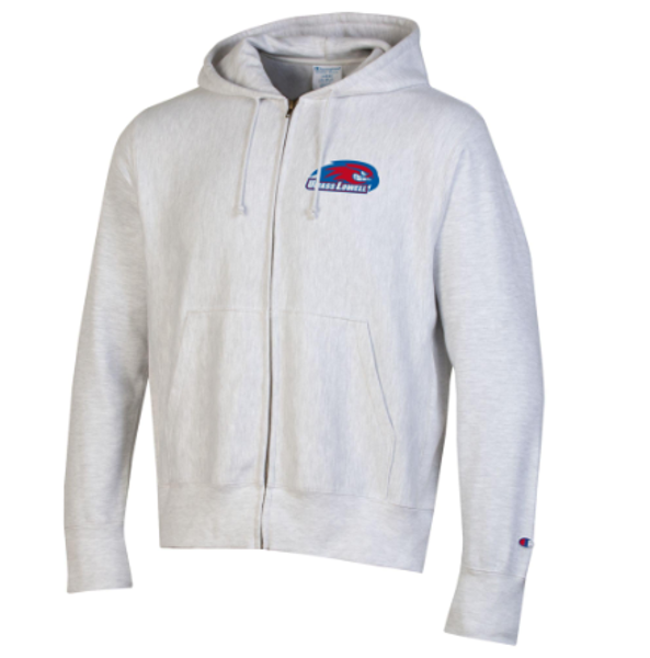 Reverse Weave Full Zip Silver Grey River Hawk; $89.99