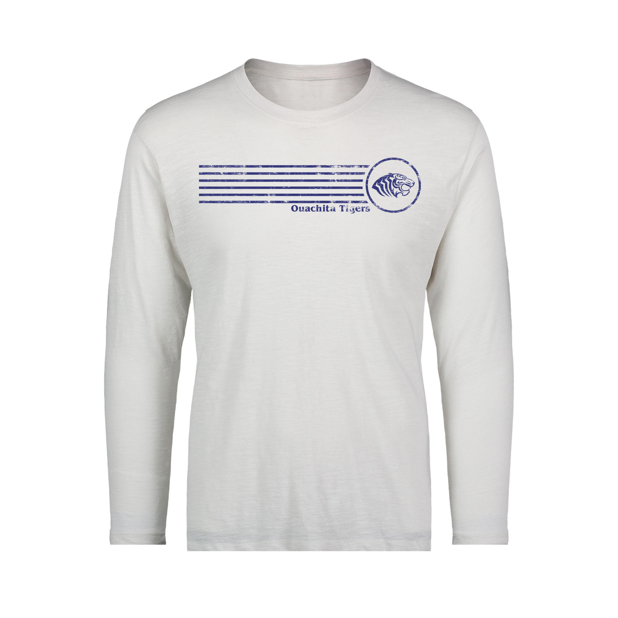 image of: Ouachita Tigers Ringspun Slub Long Sleeve Tee