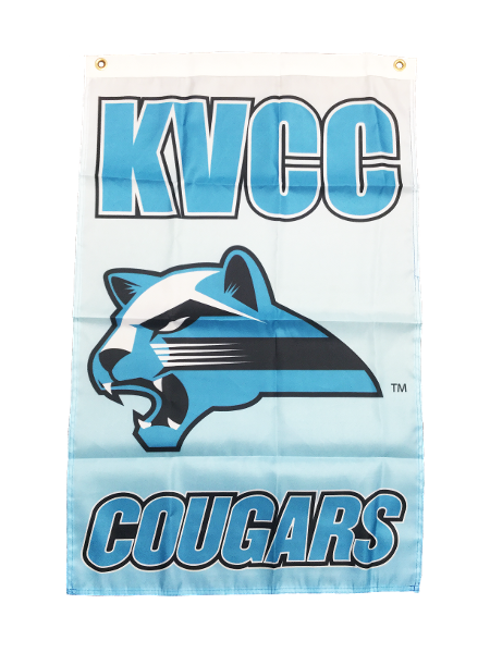 KVCC Cougar Banner 2' x 3'; $18.95