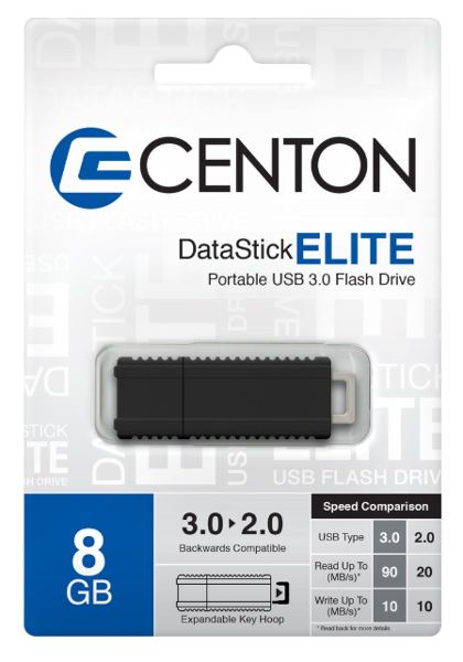 Centon DataStick Elite USB 3.0 8GB Flash Drive; $12.98