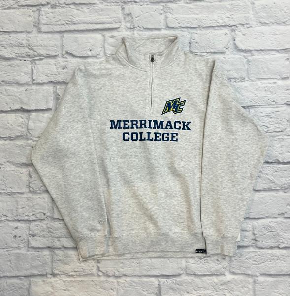Merrimack College MC 1/4 Zip - Felt Applique; $59.99