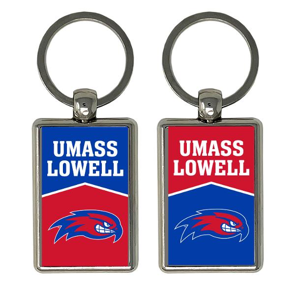 Metal Rectangle School Spirit Key Chain; $12.99