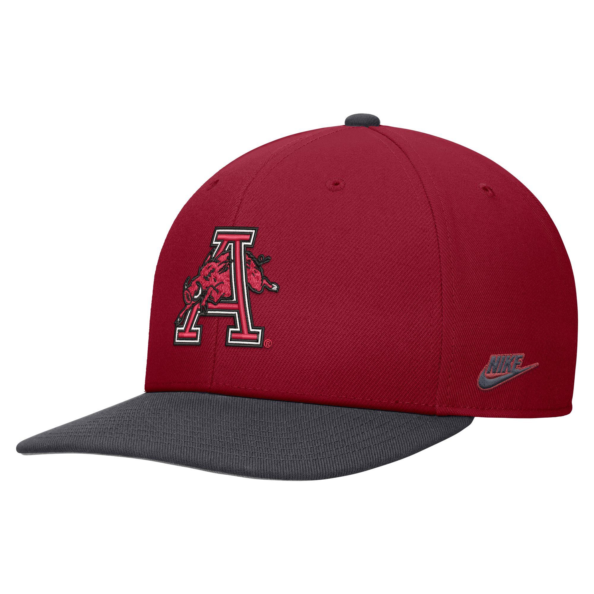 image of: Arkansas Razorbacks Nike Pro Flat Bill Colorblock Snapback - Hog Thru A