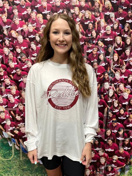 Henderson State Reddies Circle Timeless Long Sleeve; $49.99