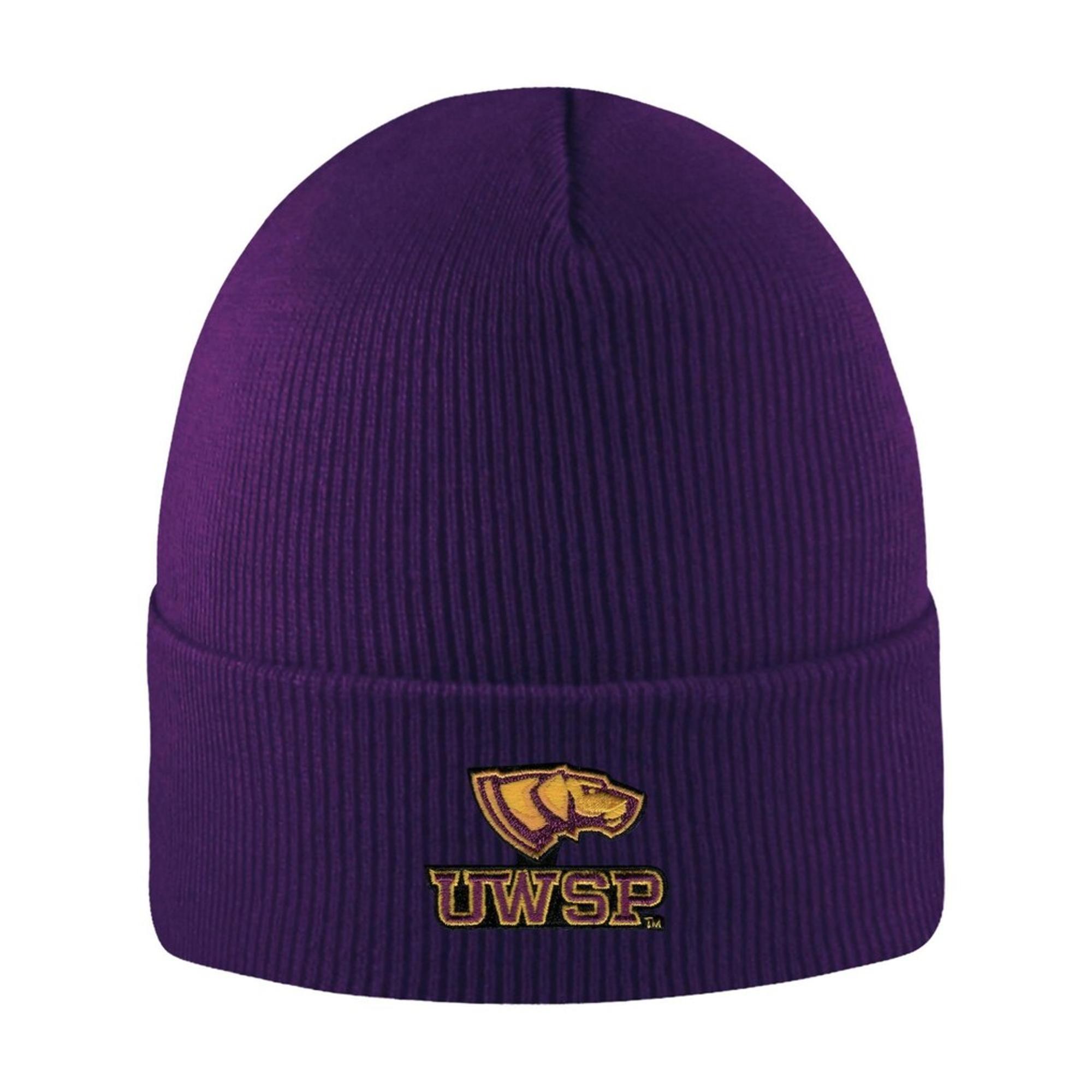Product image 1 of 1 for University of Wisconsin Stevens Point North Pole Cuff Knit Beanie, Purple