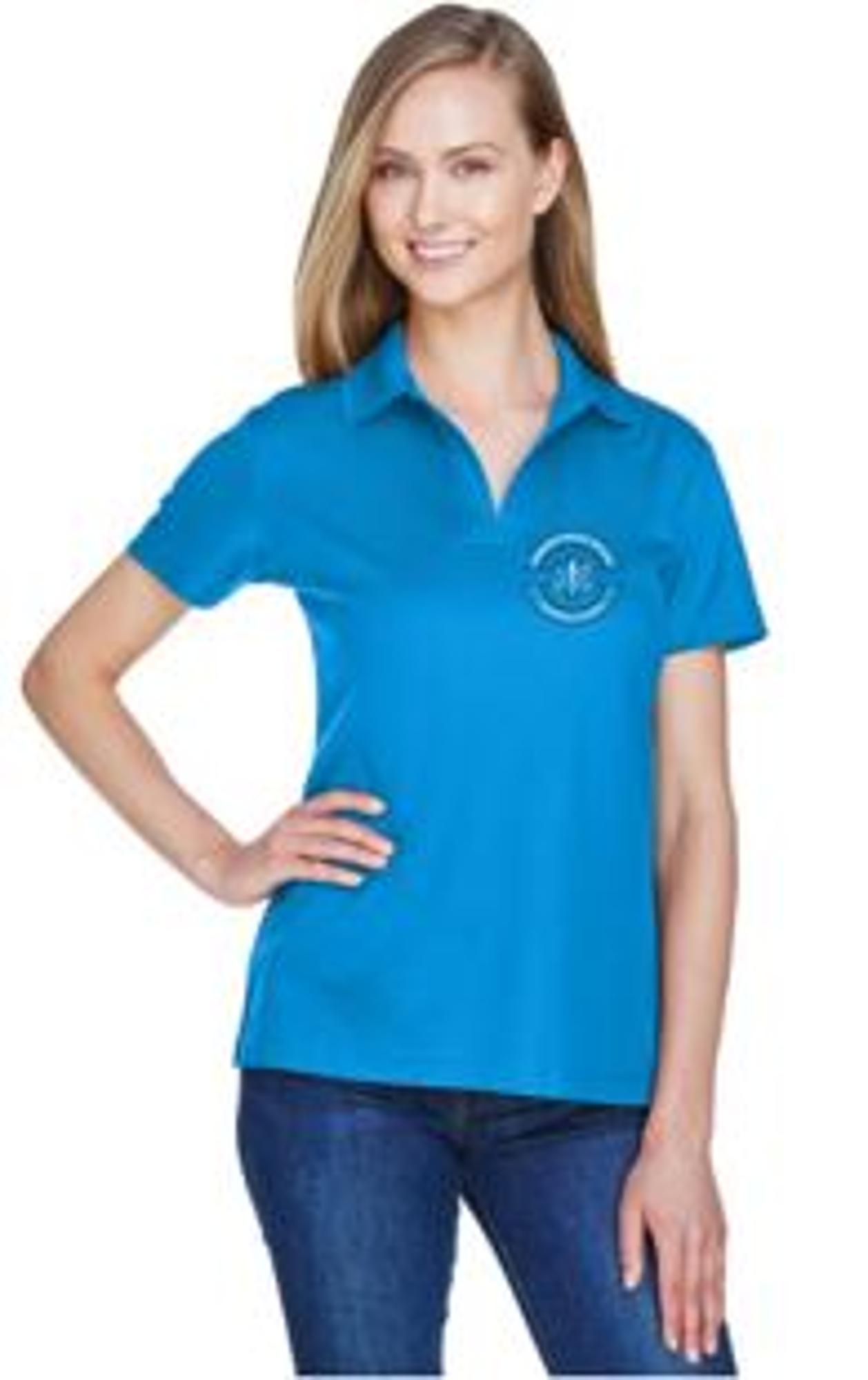 image of: EMT PARAMEDIC SHORT SLEEVE POLO SHIRTS - Ocean Blue