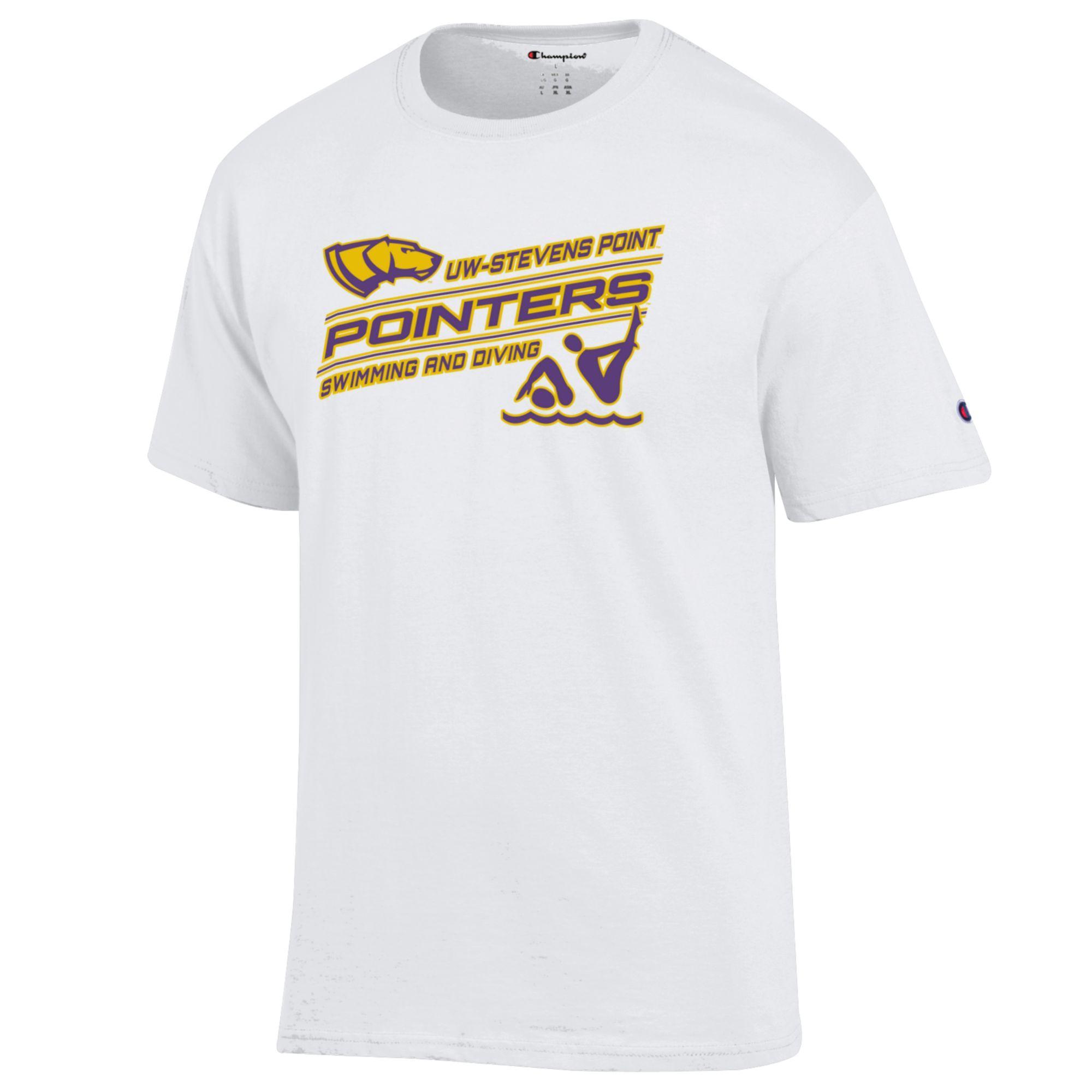 Product image 1 of 1 for UWSP Swimming & Diving Basic Champion Tee, White