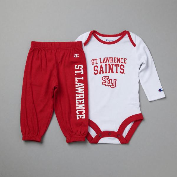 Infant Body Suit Set White & Red; $29.95