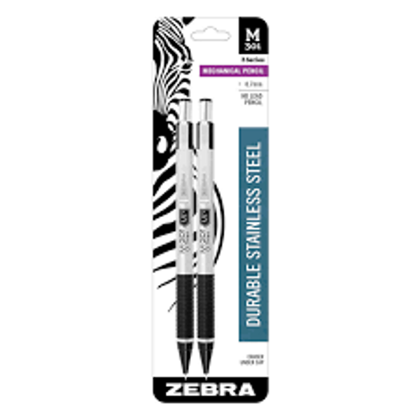 #2 ZEBRA MECHANICAL PENCILS BLK/YW; $0.47