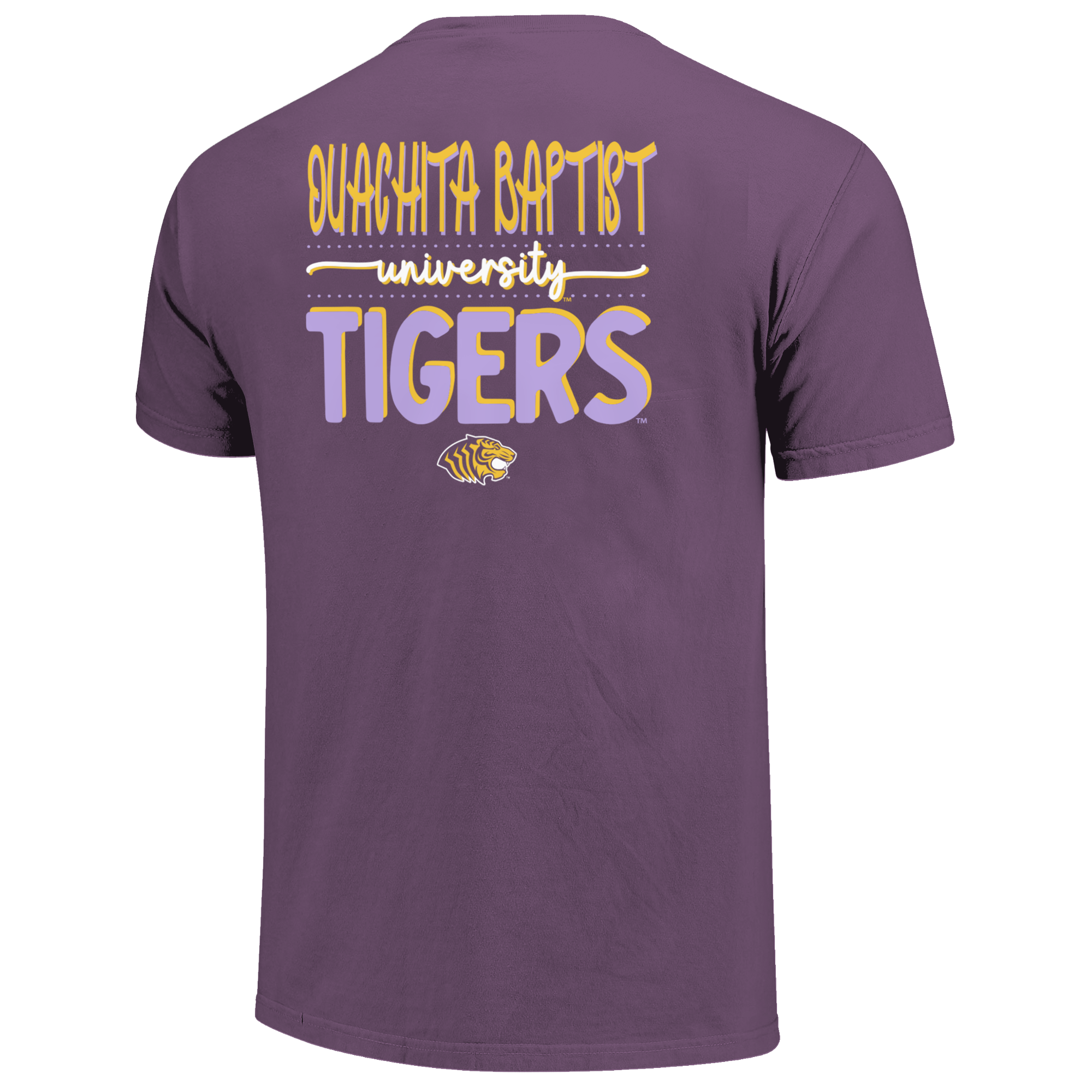 image of: Ouachita School Script Soft Washed Short Sleeve Tee