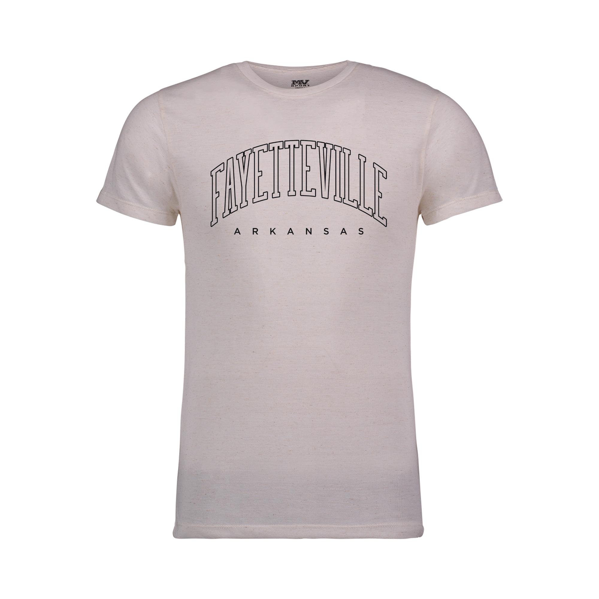 image of: Fayetteville Arkansas Arlo Fleck Short Sleeve Tee- Oatmeal