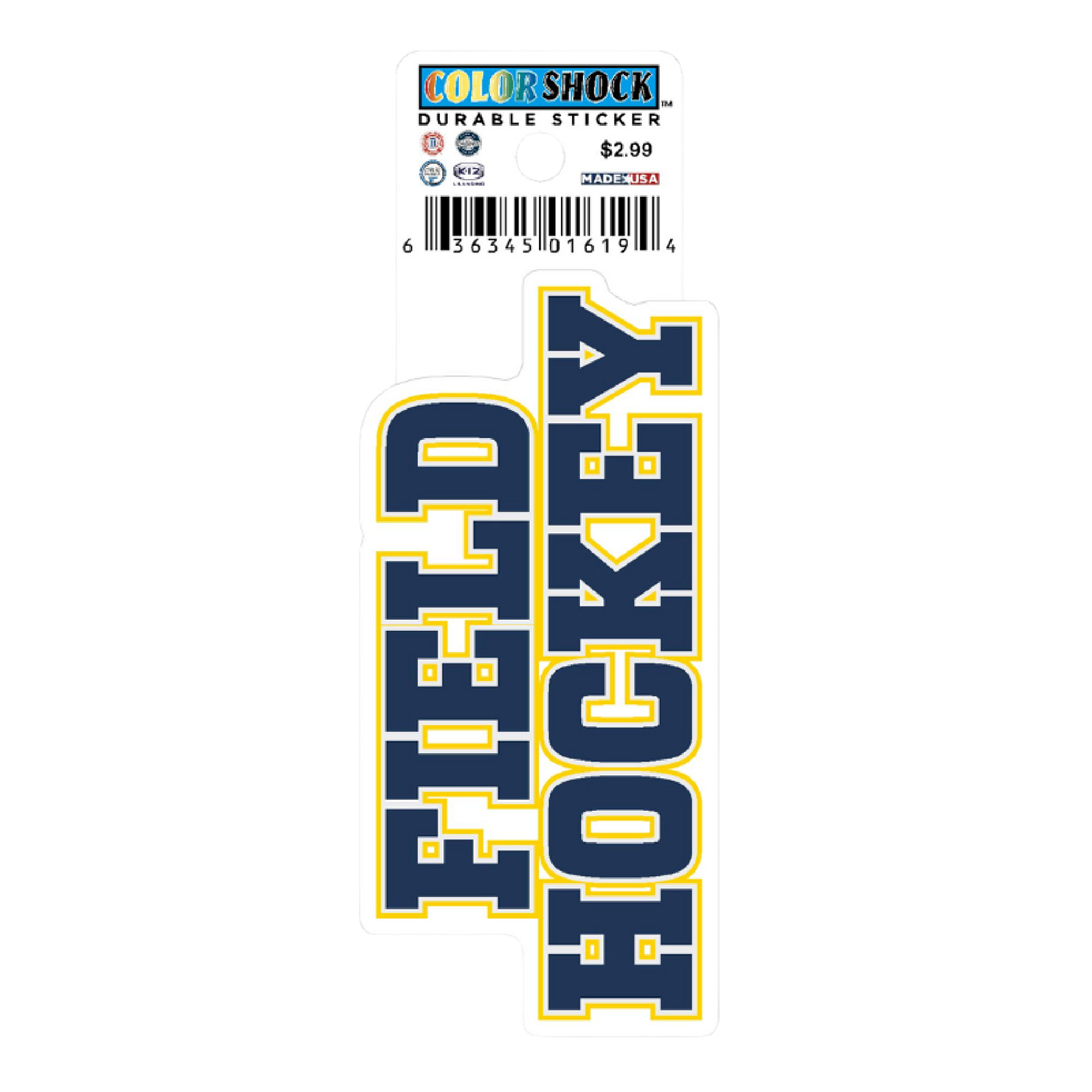 image of: Field Hockey Textured Sticker