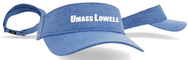 UMASS Lowell Poly Heather Low-Rise Visor; $29.99