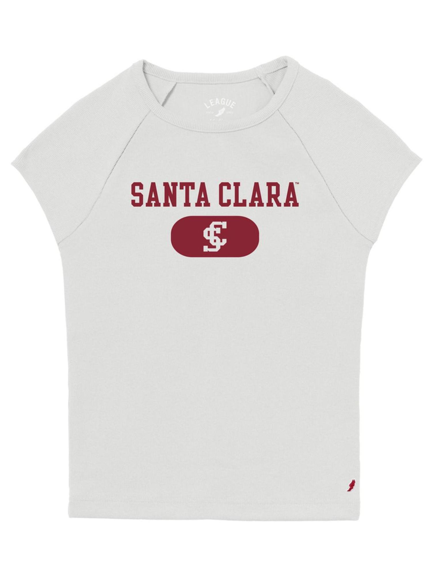 Product image 1 of 1 for Santa Clara Broncos Women's Retro Rib Baby Tee, Sno White