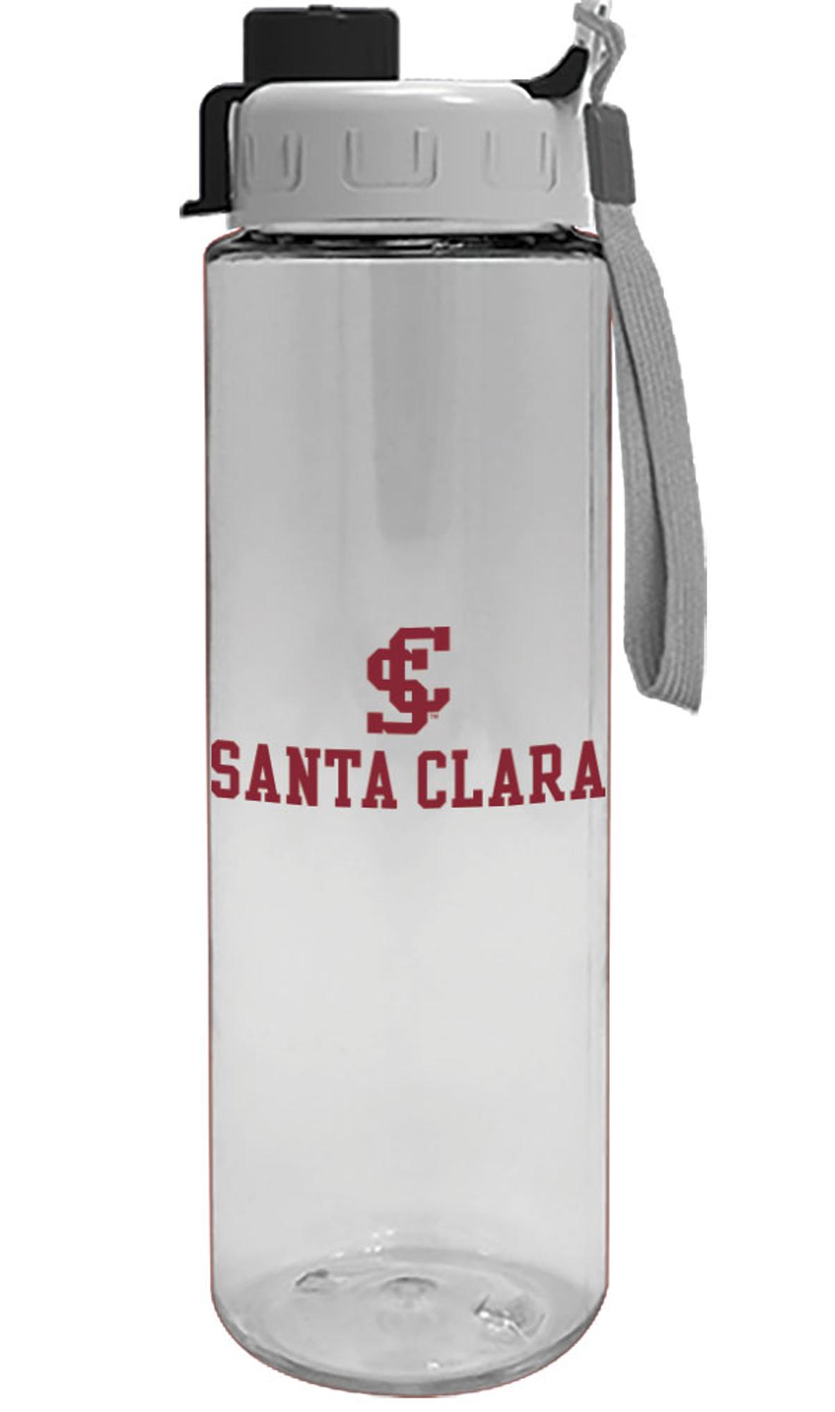 image of: Santa Clara Broncos 28oz Freedom Tritan Water Bottle, Clear