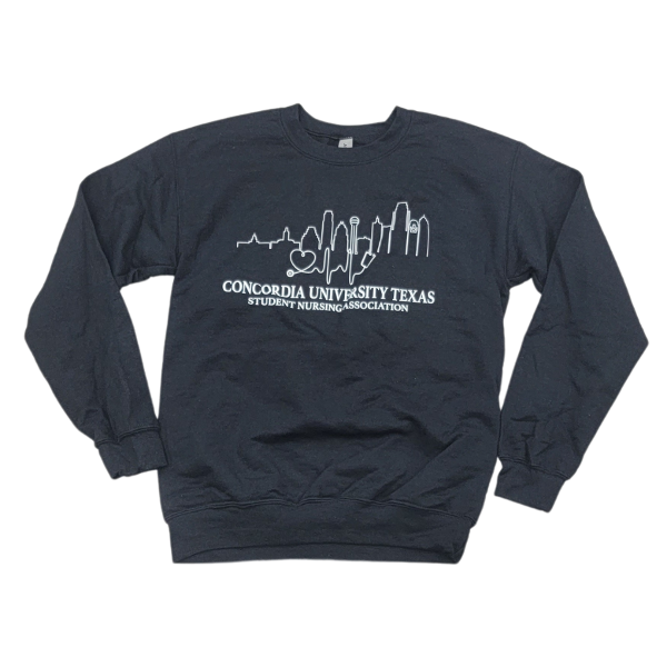 SNA Austin-Dallas Skyline Concordia Texas Nursing Crew Neck Black; $49.99
