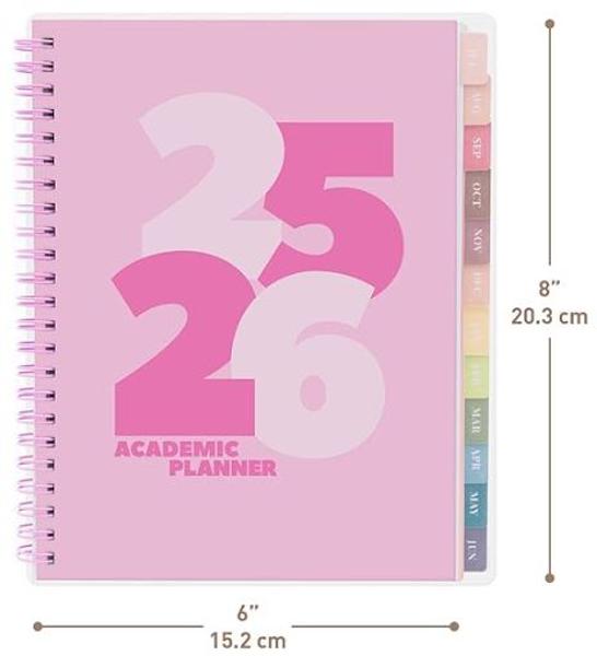 Riley's 2025-2026 Weekly & Monthly Academic Planner - 18 Months; $13.99