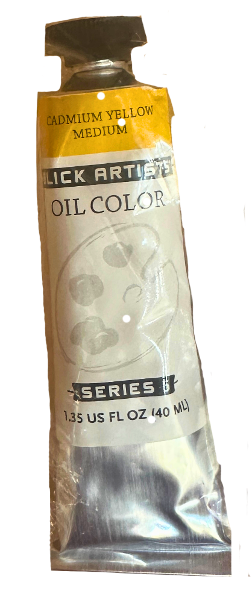 UTRECHT OIL PAINT/CADMIUM YELLOW MED OIL 40ML; $7.70