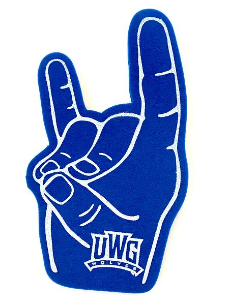 WOLF SIGN FOAM MIT/UWG ATHLETIC LOGO; $9.99