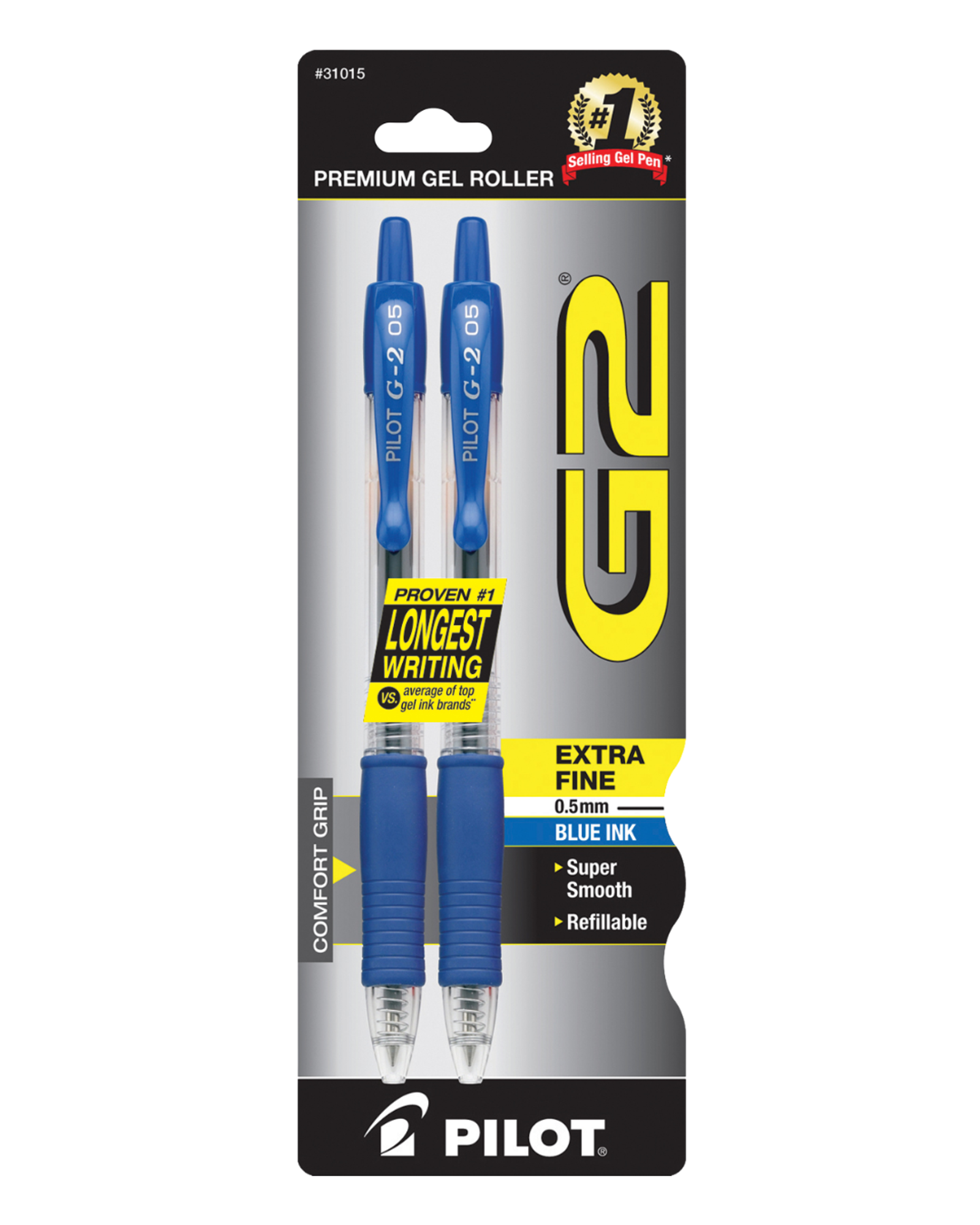Product image 1 of 1 for Pilot G2 .5mm Retractable Ballpoint Pen, 2 Pack