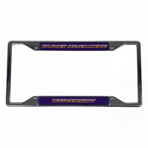 Olivet Nazarene University Metal License Plate Frame; $24.99