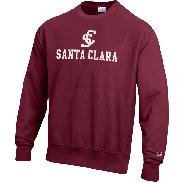 SCU Reverse Weave Crew, Garnet; $84.98