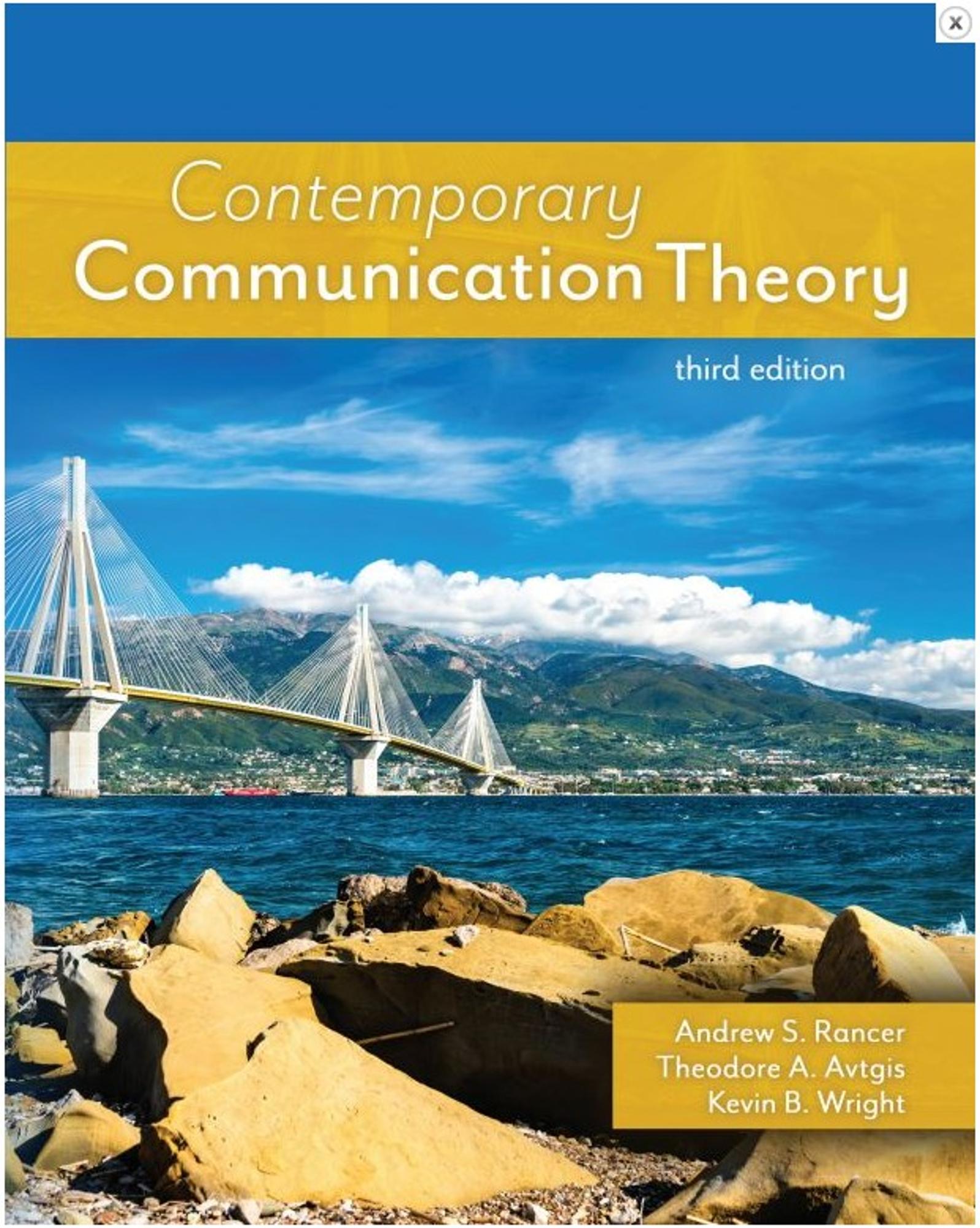 Cover image for CONTEMPORARY COMMUNICATION THEORY