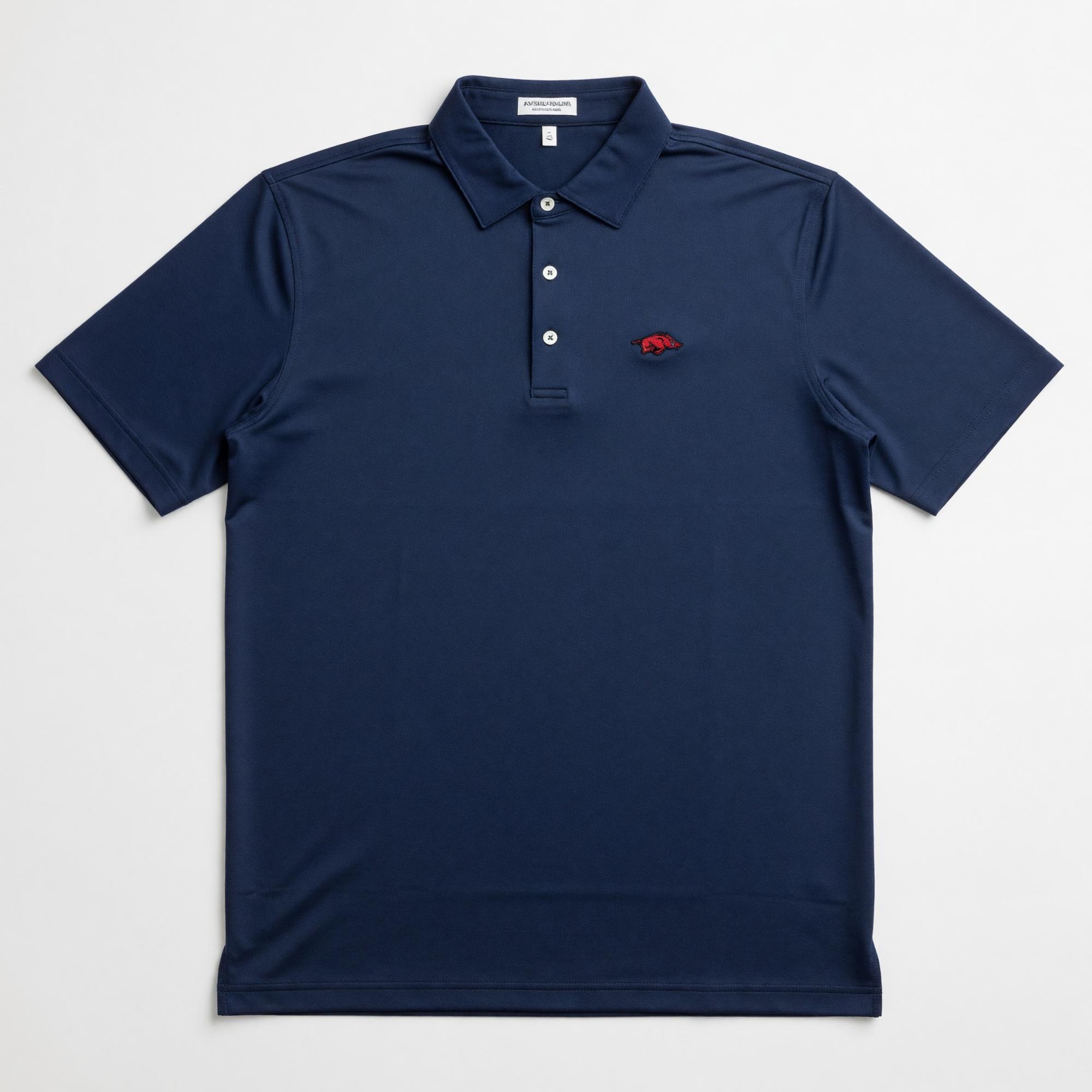 Product image 2 of 3 for Arkansas Razorbacks Peter Millar Solid Performance Jersey Polo - Running Hog