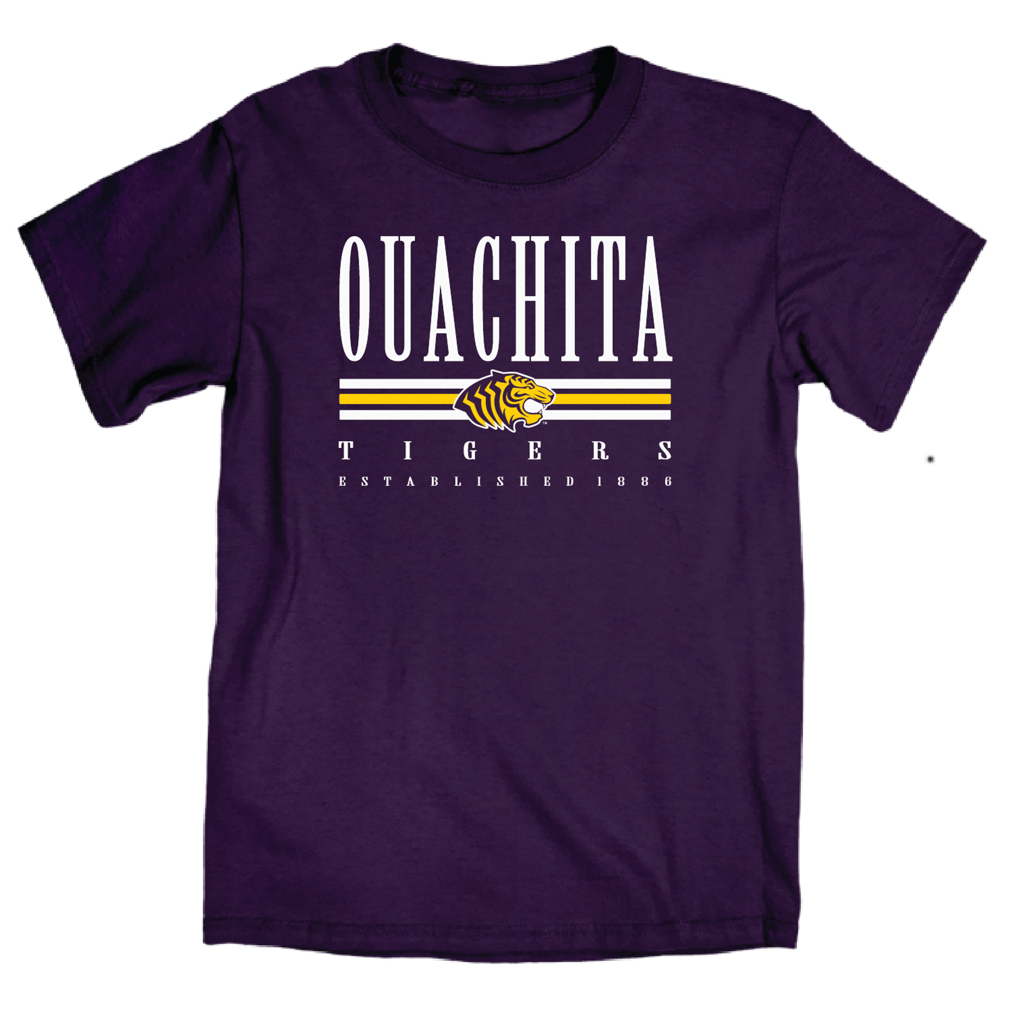 Product image 1 of 2 for Ouachita Tigers Stamp Book Puff Tamarac Ringspun Tee