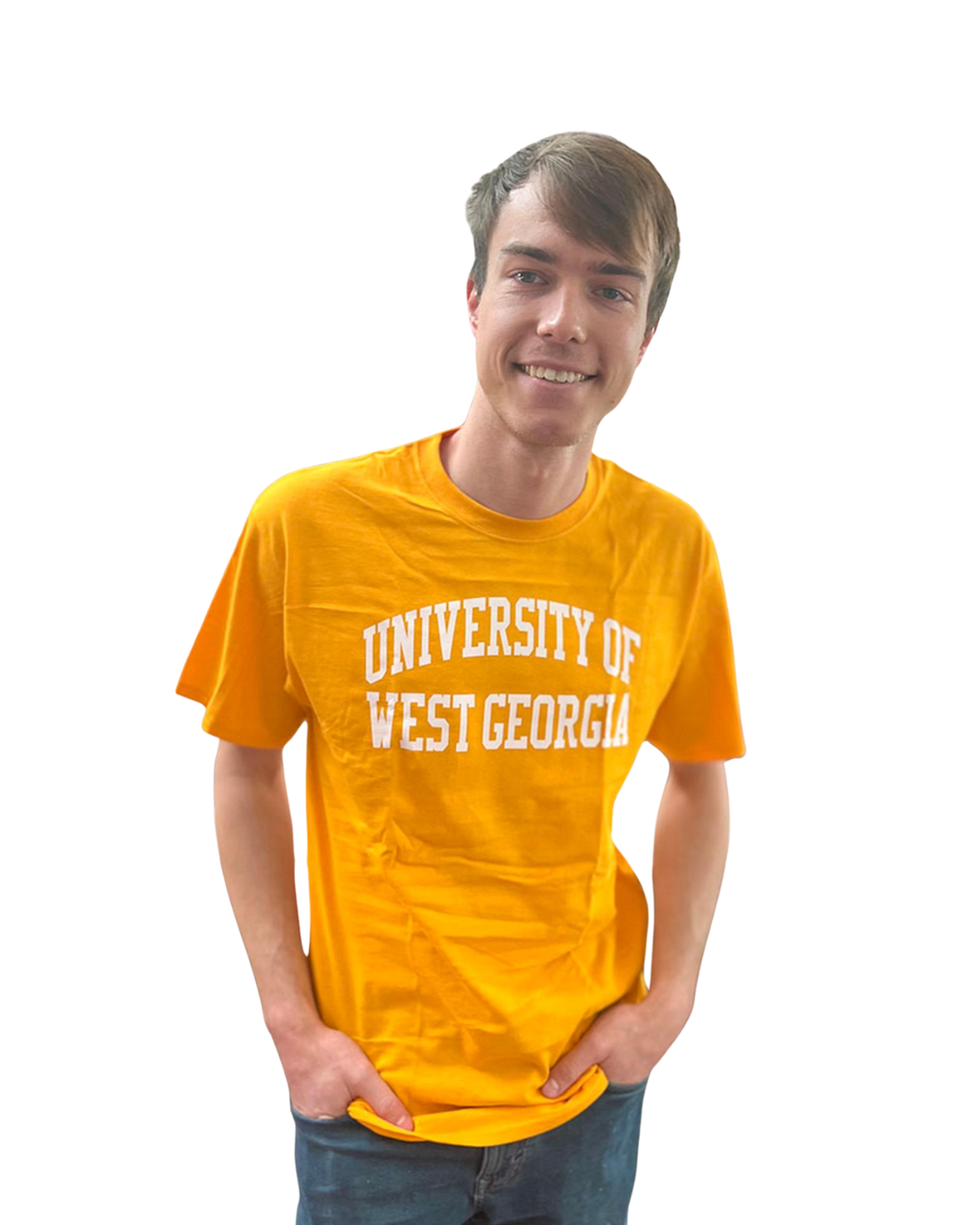 Product image 13 of 15 for UNIV. WEST GA TEXT ROLLED TEE