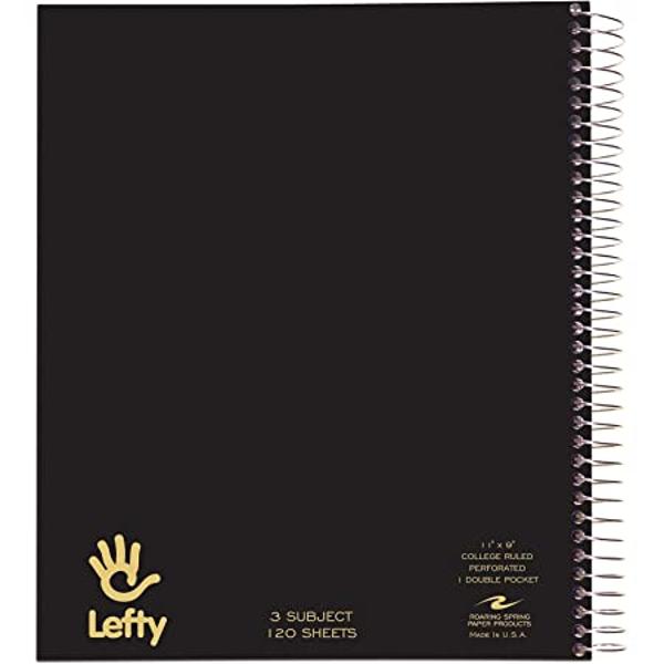 Lefty 3 Subject Notebook 120 Sheets; $6.49