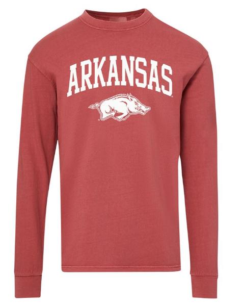 Arkansas Razorbacks Collegiate Running Hog Long Sleeve Tee; $29.99