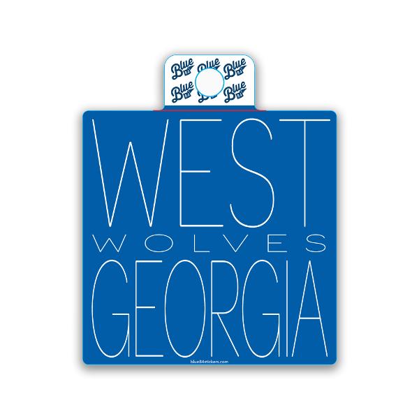 WEST GA SKINNY STICKER; $4.99