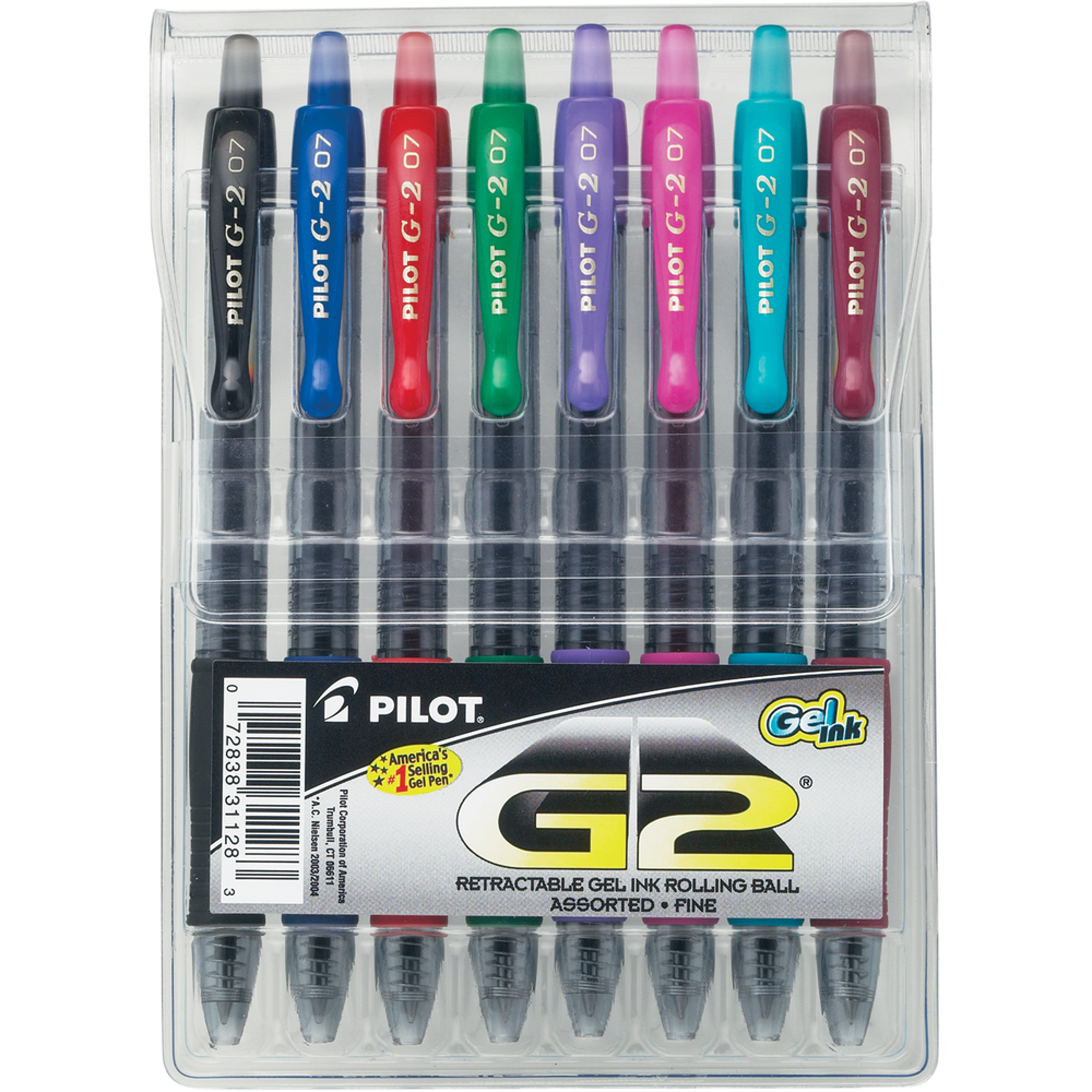 Product image 1 of 1 for Pilot G2 .7mm Gel Pens, 8 Pack