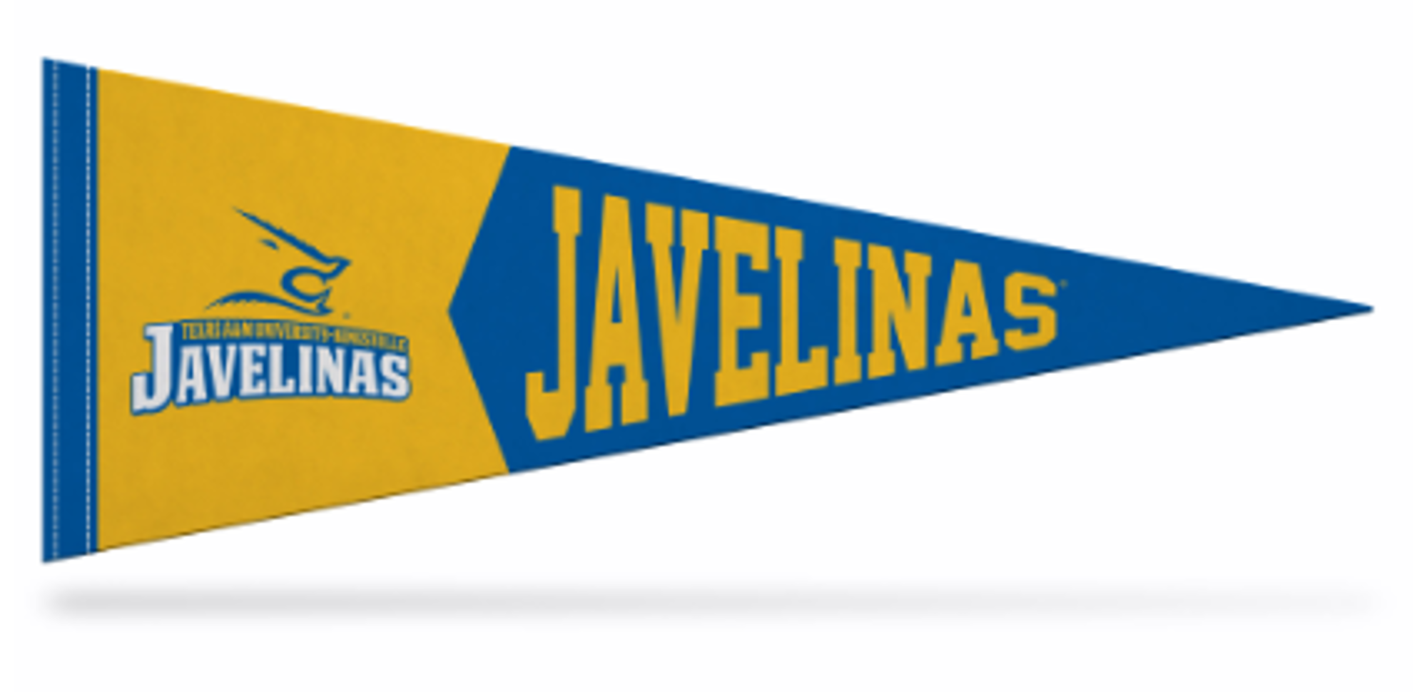 Product image 1 of 1 for TAMUK 9X24 FELT PENNANT RYL/YEL