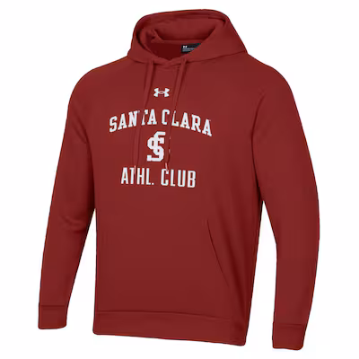 image of: Santa Clara University Under Armour All Day Fleece Hood, Red