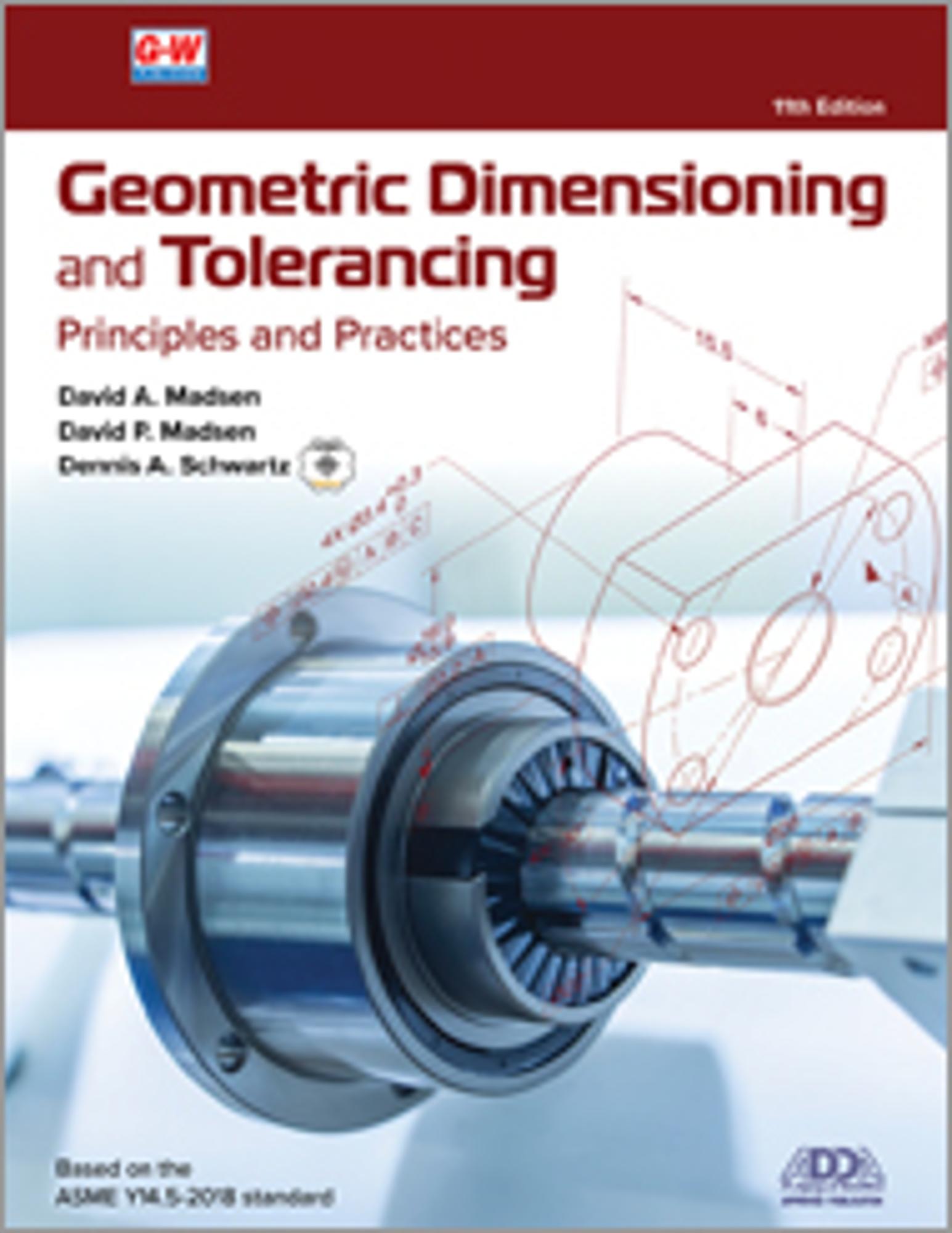 Cover image for GEOMETRIC DIMENSIONING+TOLERANCING