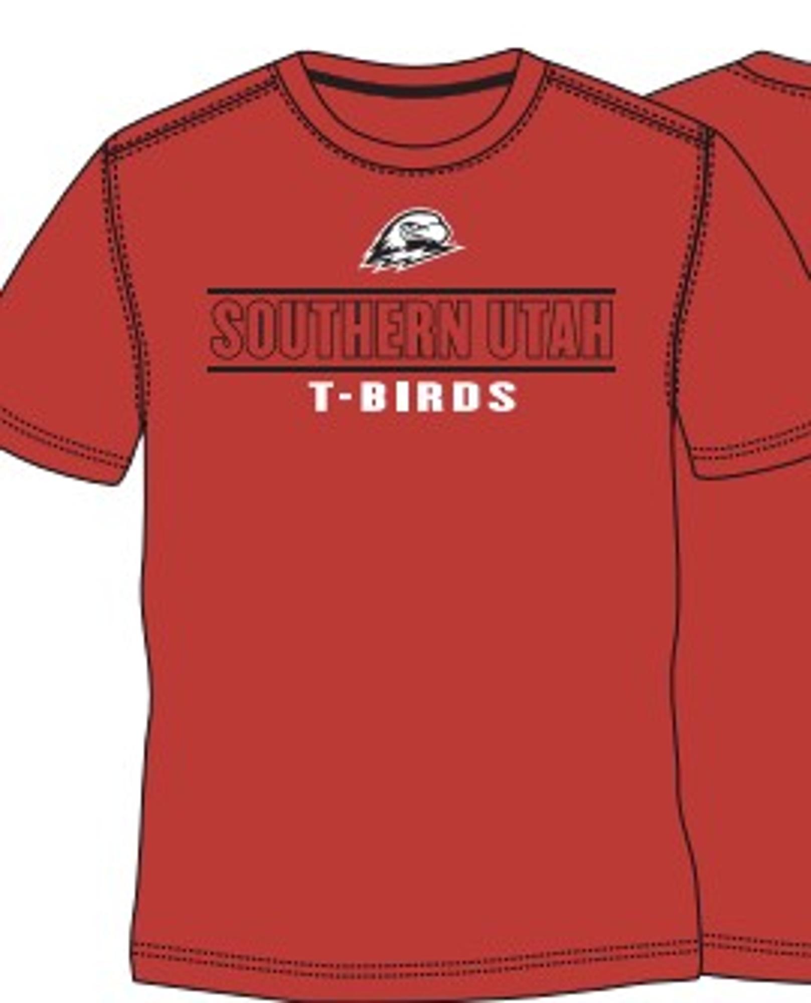 Product image 1 of 1 for COLOSSEUM TEE S/S RED SOUTHERN UTAH T-BIRDS