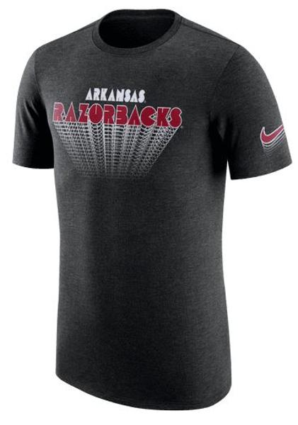 MD25-Arkansas Razorbacks Nike Layered Letter Short Sleeve Tee; $35.00