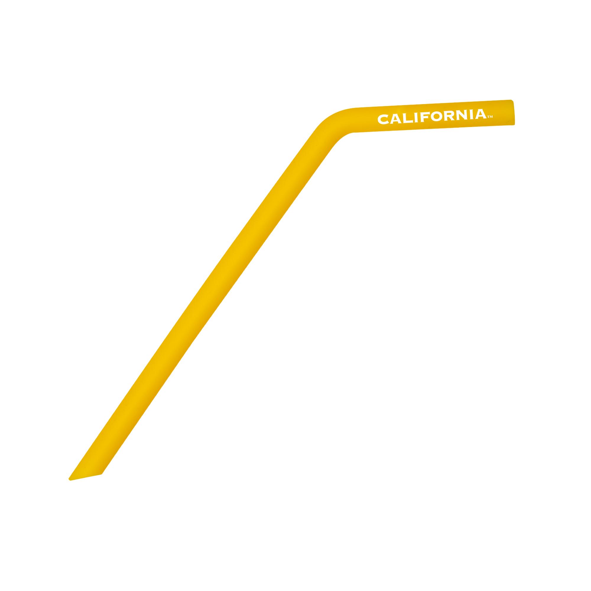 California 2pk Silicone Straws with Brush Cal Student Store