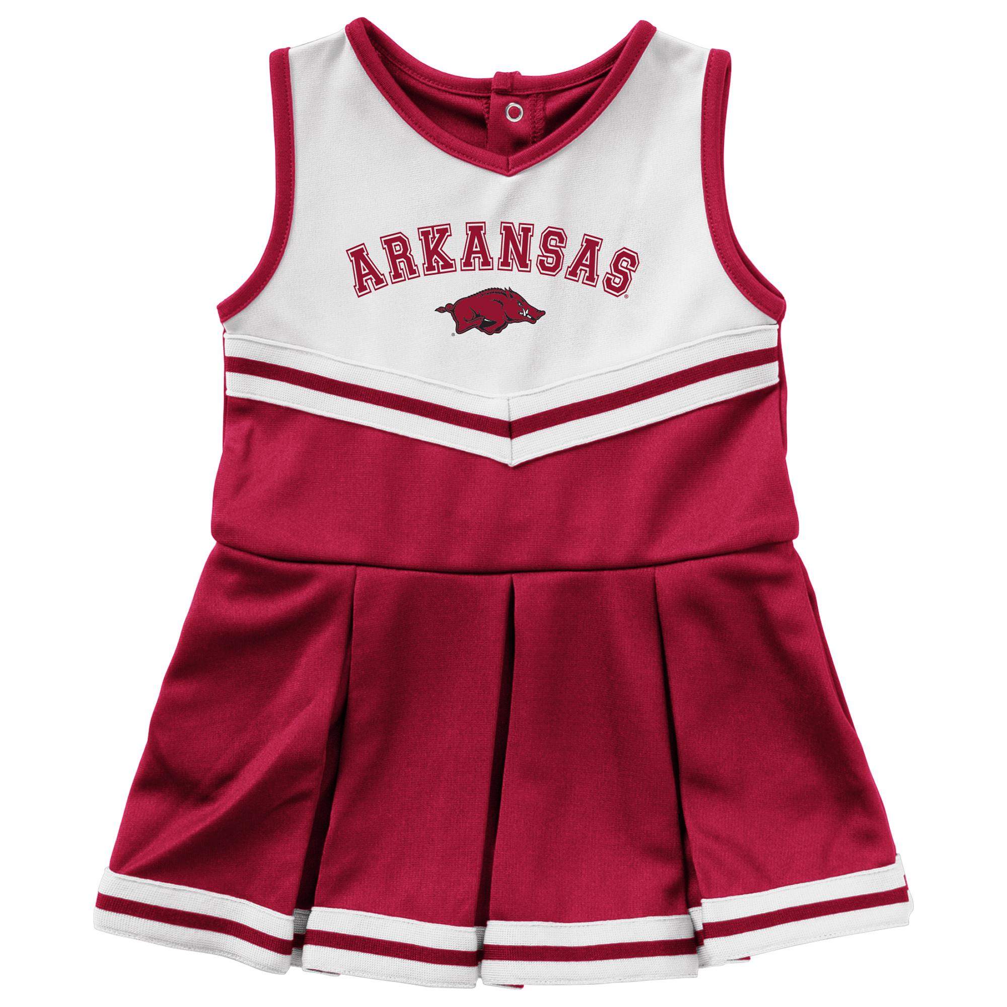 image of: Arkansas Razorbacks Infant Girls Pinky Cheer Dress- Crimson