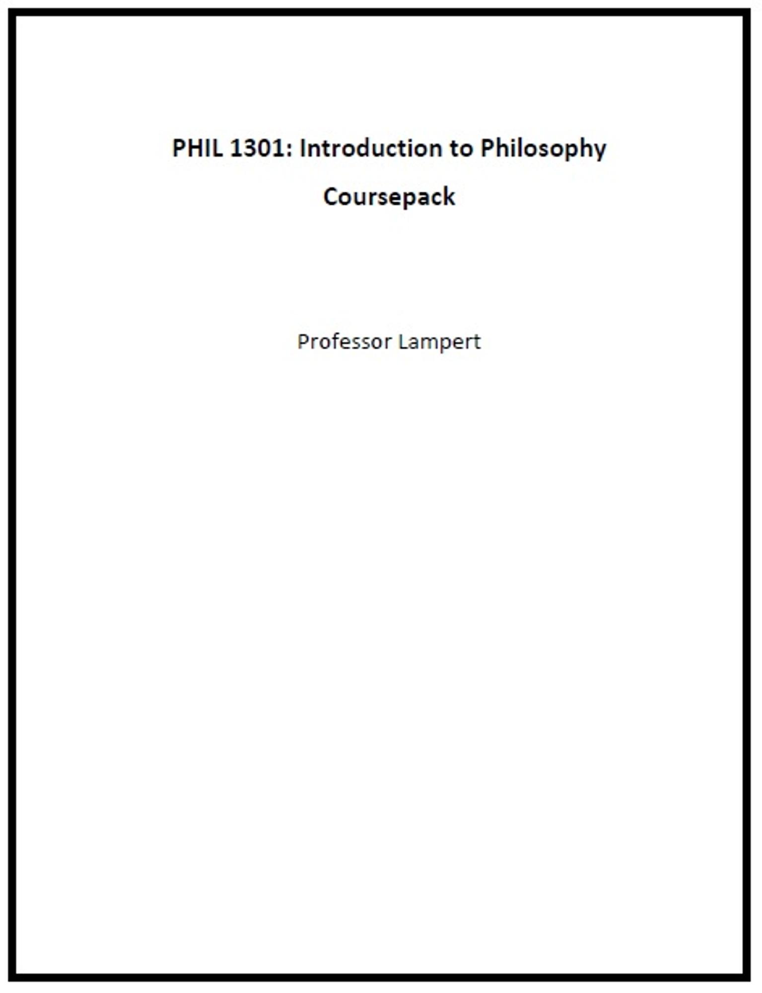Cover image for PHIL 1301: Introduction to Philosophy