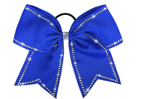 Rhinestone Ponytail Hair Bow; $6.99