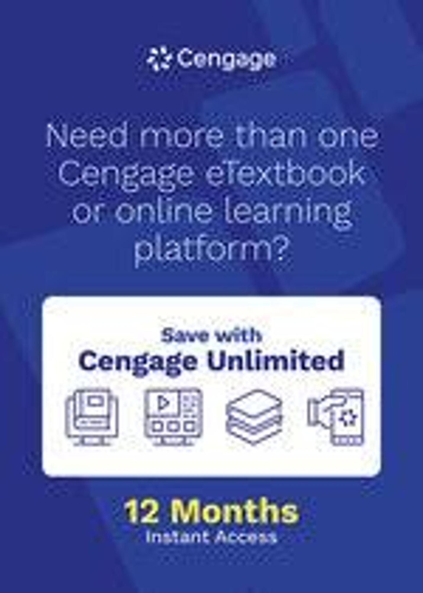 Cover image for CENGAGE UNLIMITED - 12 MONTHS