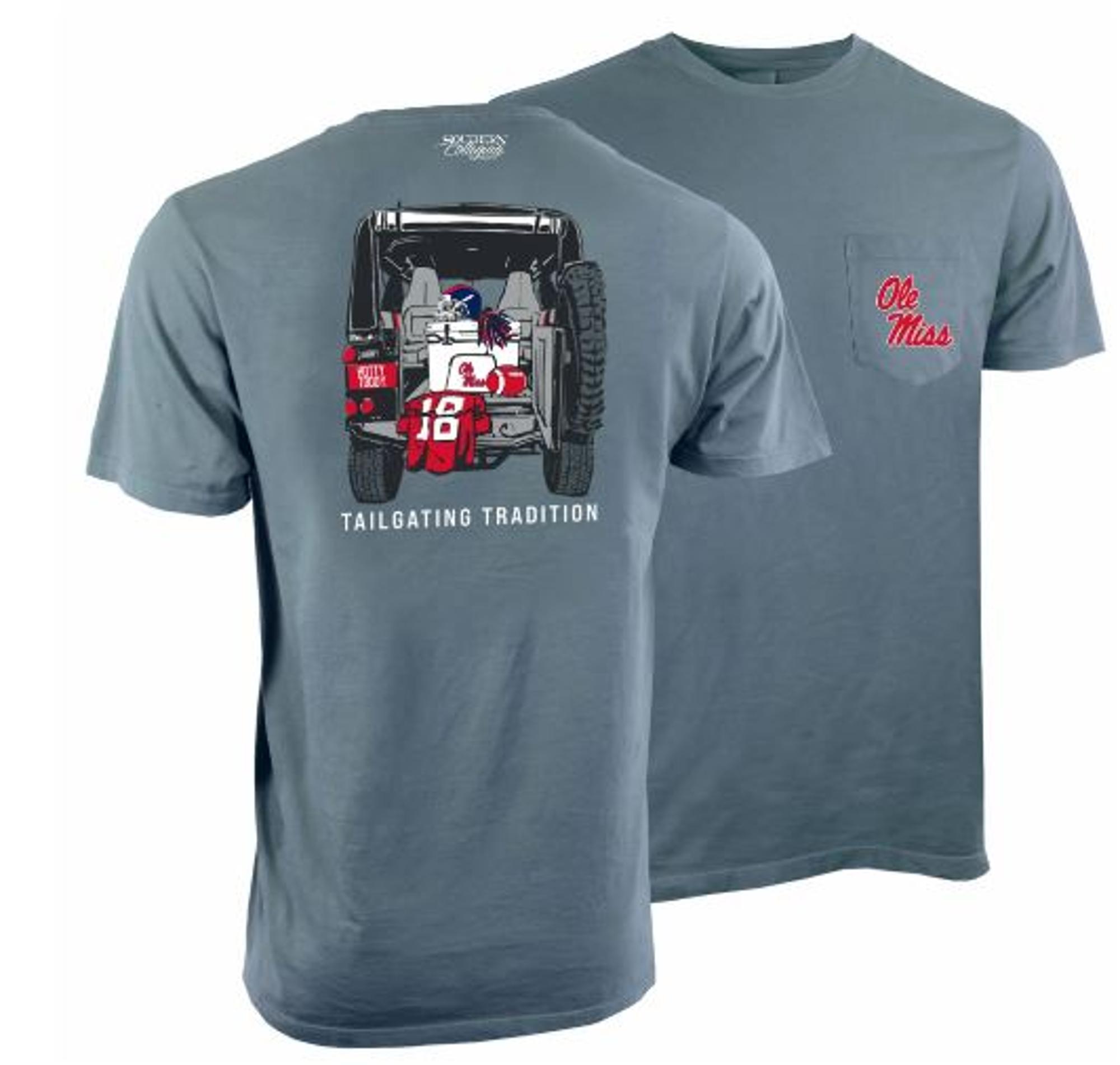 image of: Ole Miss Tailgating Tradition Short Sleeve Pocket Tee
